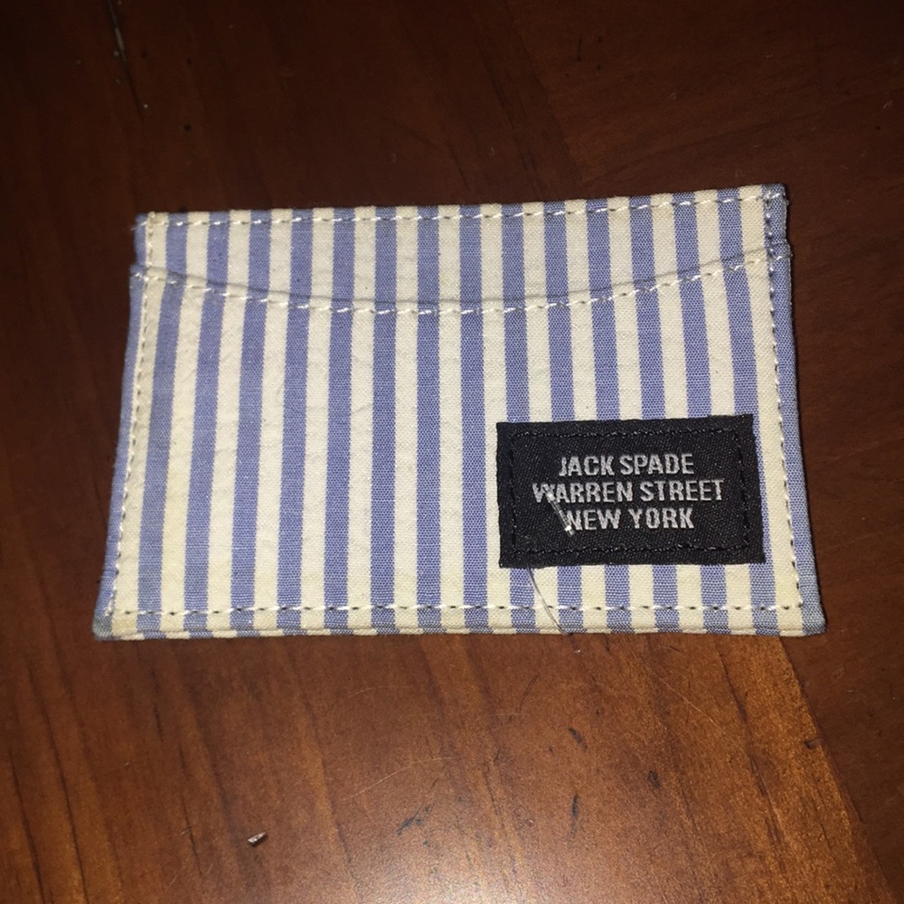 Jack Spade Warren Street navy/white wallet
